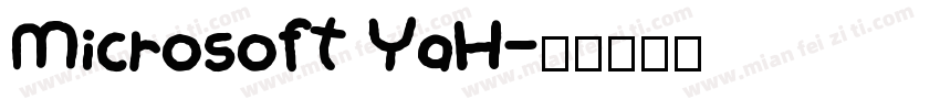 Microsoft YaH字体转换